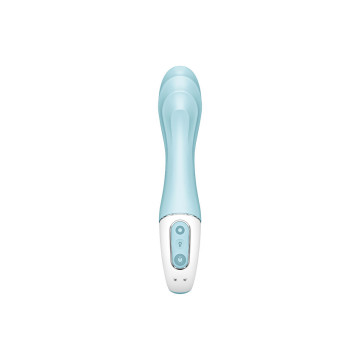 Satisfyer - Air Pump Vibrator 5+ Vibrador Punto G Inflable App Azul