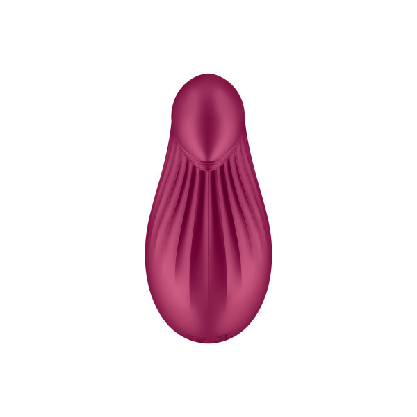 SATISFYER - DIPPING DELIGHT VIBRADOR LAY-ON ROJO
