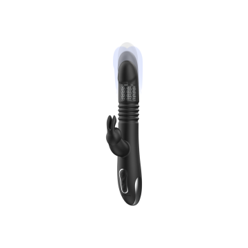 Black&Silver - Kenji Vibratore Rabbit Up & Down + Telecomando