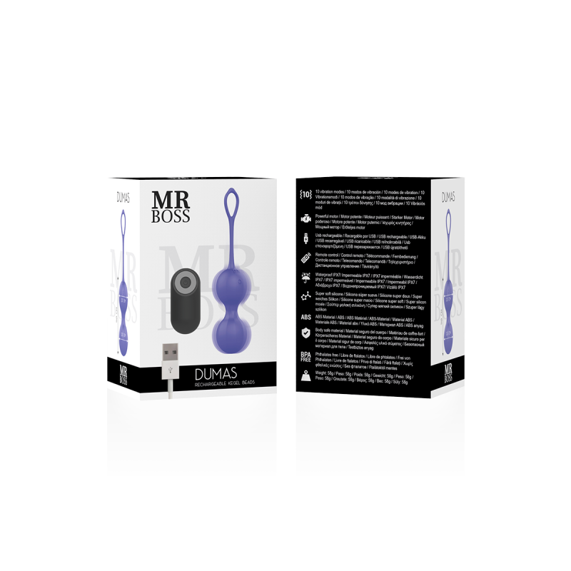 Mr Boss - Dumas Perles De Kegel Vibrantes Télécommande | Vybes.it