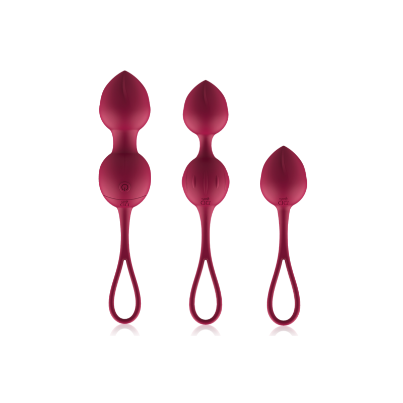 Cici Beauty - Premium Silicone 3 Perles De Kegel Vibrantes