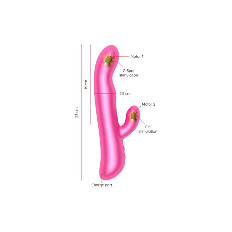 Oninder - Oslo Vibración Y Rotación Rosa - Aplicación Gratuita |