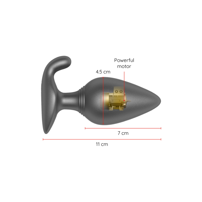 Oninder - Rio Plug Anal Vibrador Negro - App Gratuita | Vybes.it