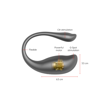 Oninder - Nairobi Huevo Vibrador Negro - App Gratuita | Vybes.it
