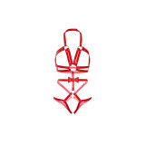 Leg Avenue - Kink Teddy Arnés Con Tachuelas Talla S - Rojo |