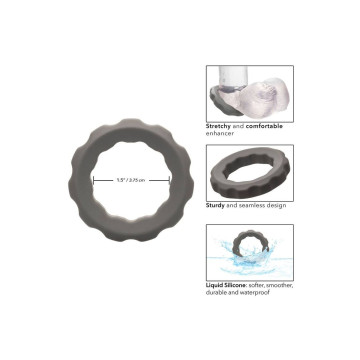 CALEXOTICS - BAGUE ALPHA ERECT GRIS - Cockrings sans vibration