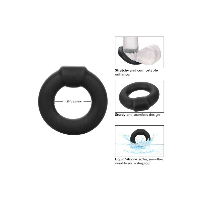 CALEXOTICS - BAGUE ALPHA OPTIMUM NOIR - Cockrings sans vibration