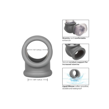 CALEXOTICS - ANELLO ALPHA PRECISION GRIGIO - Cockring senza vibrazione
