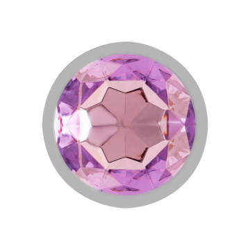 Intense - Plug Anal En Métal Aluminium Avec Cristal Violet Taille S