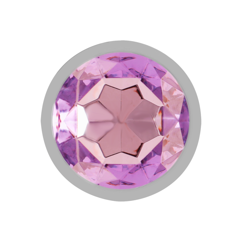Intense - Plug Anal En Métal Aluminium Avec Cristal Violet Taille S