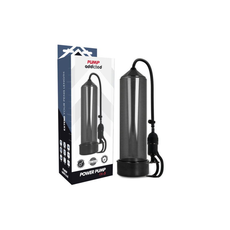 Pump Addicted - Bomba Erección Rx5 Negro | Vybes.it