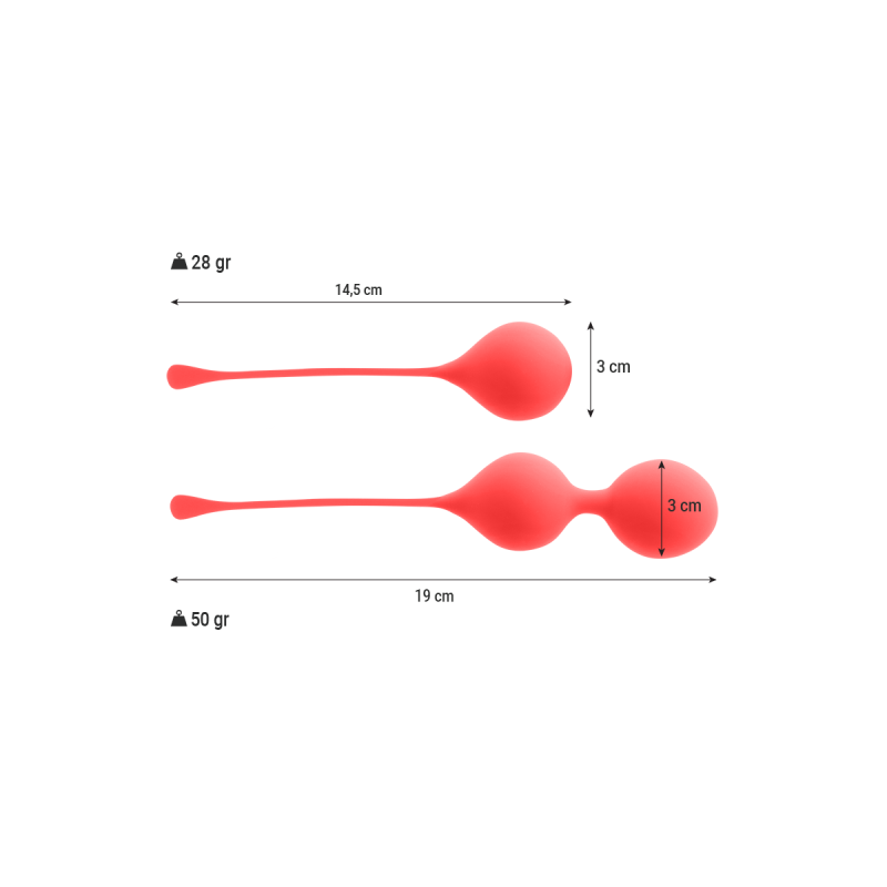 Intense - Bolas Kegel Pack Kendall Rojo | Vybes.it