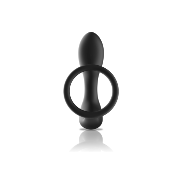 Black&Silver - Masajeador Anal Control Remoto Silicona Recargable