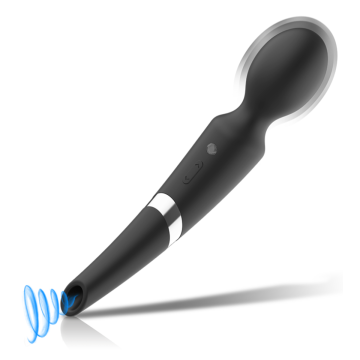 BLACK&SILVER - BECK WAND Y SUCCIONADOR 2 EN 1 SILICONA