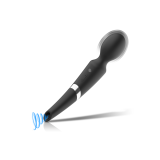 Black&Silver - Beck Bacchetta E Ventosa 2 In 1 In Silicone |