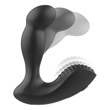 IBIZA - MASAJEADOR ANAL WAVE Y VIBRACIÓN CONTROL REMOTO 11 x 4 CM