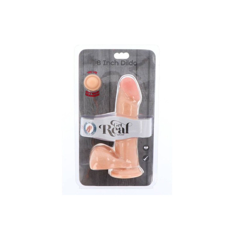 Get Real - Gode Double Densité 18 Cm Balles Peau | Vybes.it