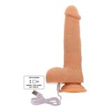GET REAL - PELLE DILDO VIBRANTE CON PERLINE ROTANTI