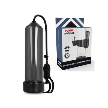 Pump Addicted - Bomba Erección Rx5 Negro Con Vibrador | Vybes.it