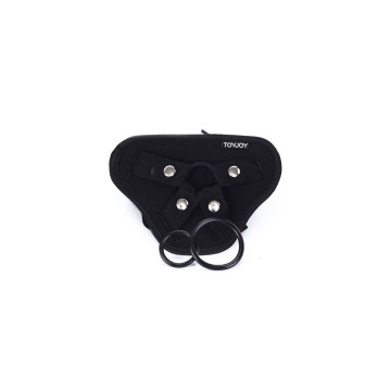 Get Real - Strap - On Deluxe Harnés Negro | Vybes.it
