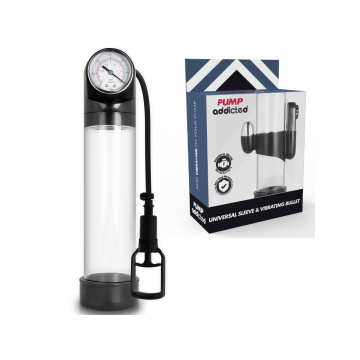 Pump Addicted - Bomba Erección Rx9 Transparente Con Vibrador |