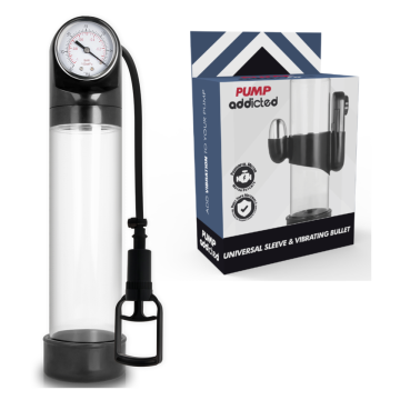 PUMP ADDICTED - POMPA PER EREZIONE TRASPARENTE RX9 CON VIBRATORE