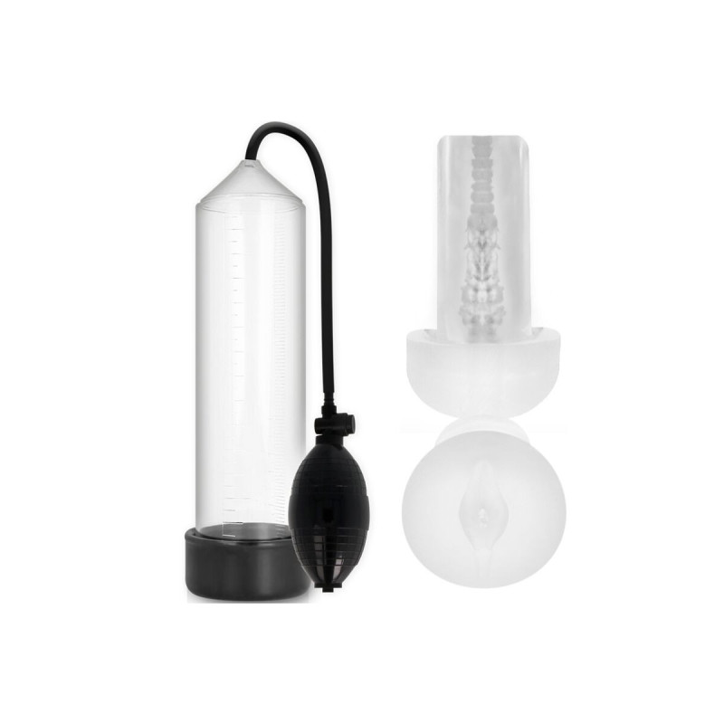 Pump Addicted - Rx3 Bomba Erección Clear Con Masturbador | Vybes.it