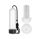 Pump Addicted - Bomba Erección Rx5 Transparente Con Masturbador |