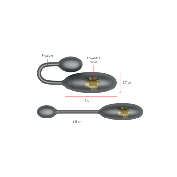 Oninder - Denver Huevo Vibrador Negro 7 X 2.7 Cm - App Gratuita |