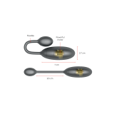 Oninder - Denver Vibrating Egg Black 7 X 2.7 Cm Free App | Vybes.it
