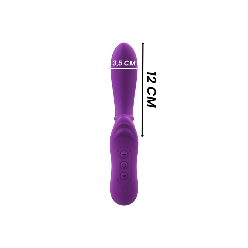 Intense - Harry Vibrador Flexible Con Lengua Morado | Vybes.it