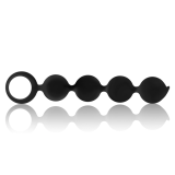 BLACK&SILVER - LENNON ROSARIO ANAL 4 ESFERAS SILICONA 15 CM