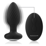 BLACK&SILVER - WELLS PLUG ROTADOR ANAL SILICONA CONTROL REMOTO
