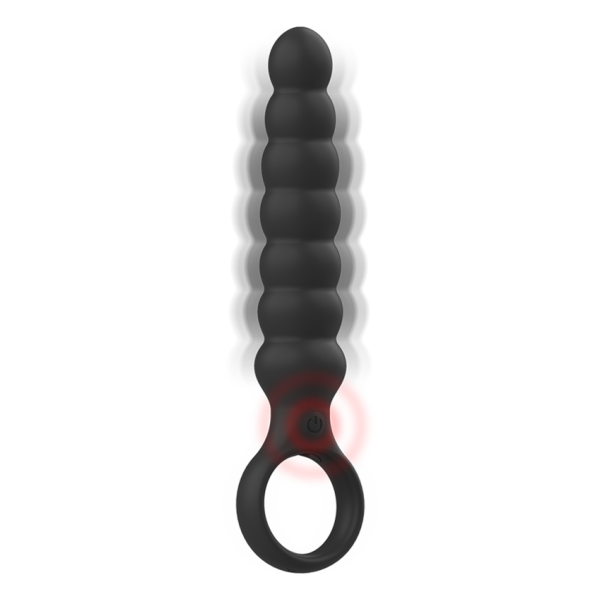 BLACK&SILVER - BOB POTENTE VIBRADOR DILATADOR ANAL SILICONA