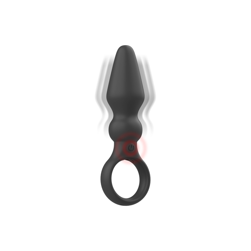 Black&Silver - Ozzy Powerful Silicone Anal Plug | Vybes.it