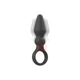 Black&Silver - Ozzy Potente Vibrador Plug Anal Silicona | Vybes.it