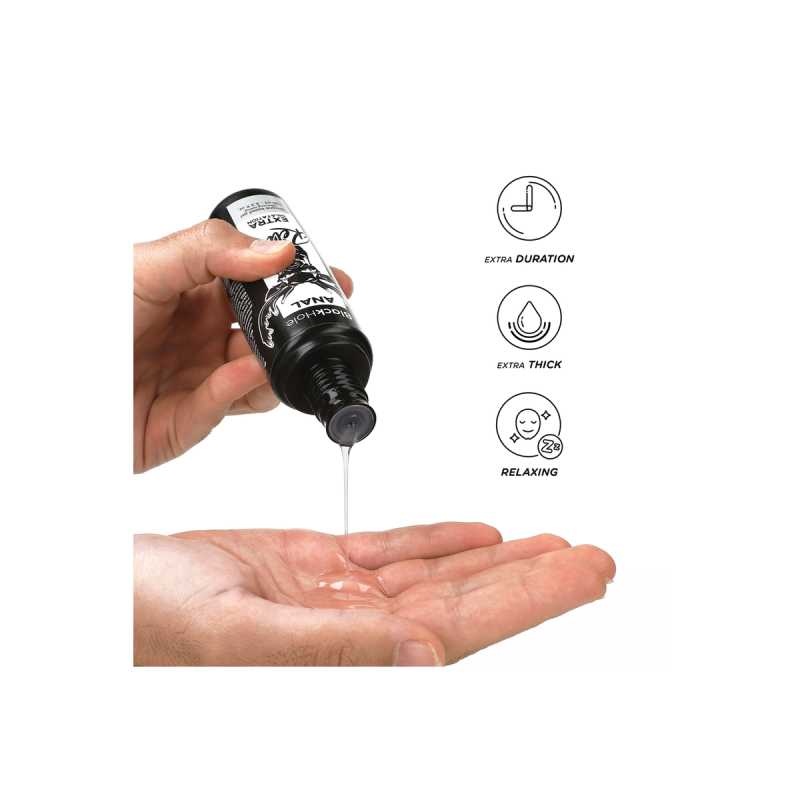 BLACK HOLE - GEL SILICONE DILATATION ANALE 100 ML - Base en silicone