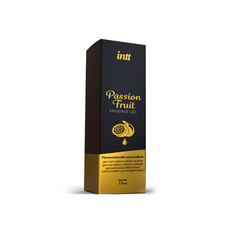INTT MASSAGE & ORAL SEX - PASSION FRUIT FLAVORED MASSAGE GEL WITH HEA…