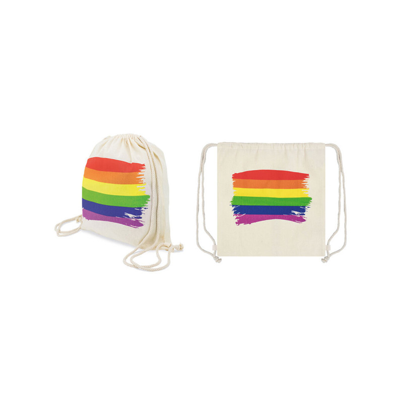 PRIDE - COTTON LGBT FLAG BACKPACK - Accessories | Vybes.it