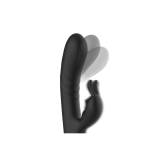 Black&Silver - Stimolatore Coniglio In Silicone Ricaricabile Jamie