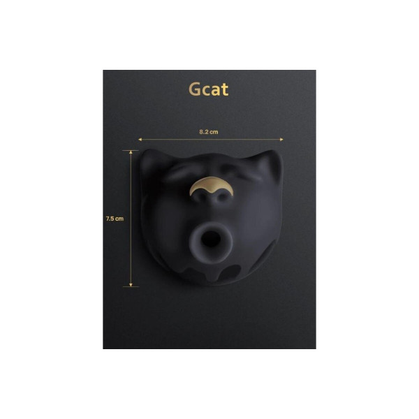 G-VIBE - GCAT MYSTIC SUCCIONADOR DE CLÍTORIS NEGRO