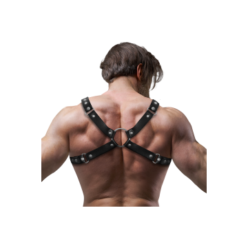 Fetish Submissive Attitude - Arnés Bulldog Ecopiel Pecho Hombre