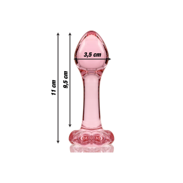 Nebula Series By Ibiza - Plug Anal Modèle 2 Verre Borosilicate Rose