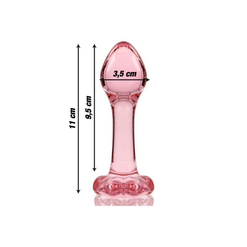 Nebula Series By Ibiza - Plug Anal Modèle 2 Verre Borosilicate Rose