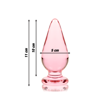 Nebula Series By Ibiza - Plug Anal Modèle 4 Verre Borosilicate Rose