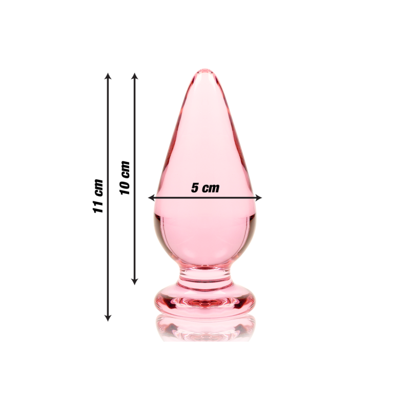 Nebula Series By Ibiza - Modelo 4 Plug Cristal Rosa 11 Cm - O - 5