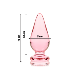 Nebula Series By Ibiza - Plug Anal Modèle 4 Verre Borosilicate Rose