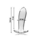Nebula Series By Ibiza - Model 5 Anal Plug Borosilicate Glass Clear