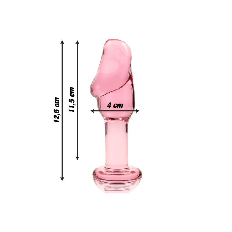 Nebula Series By Ibiza - Modelo 6 Plug Cristal Rosa 12.5 Cm - O - 4
