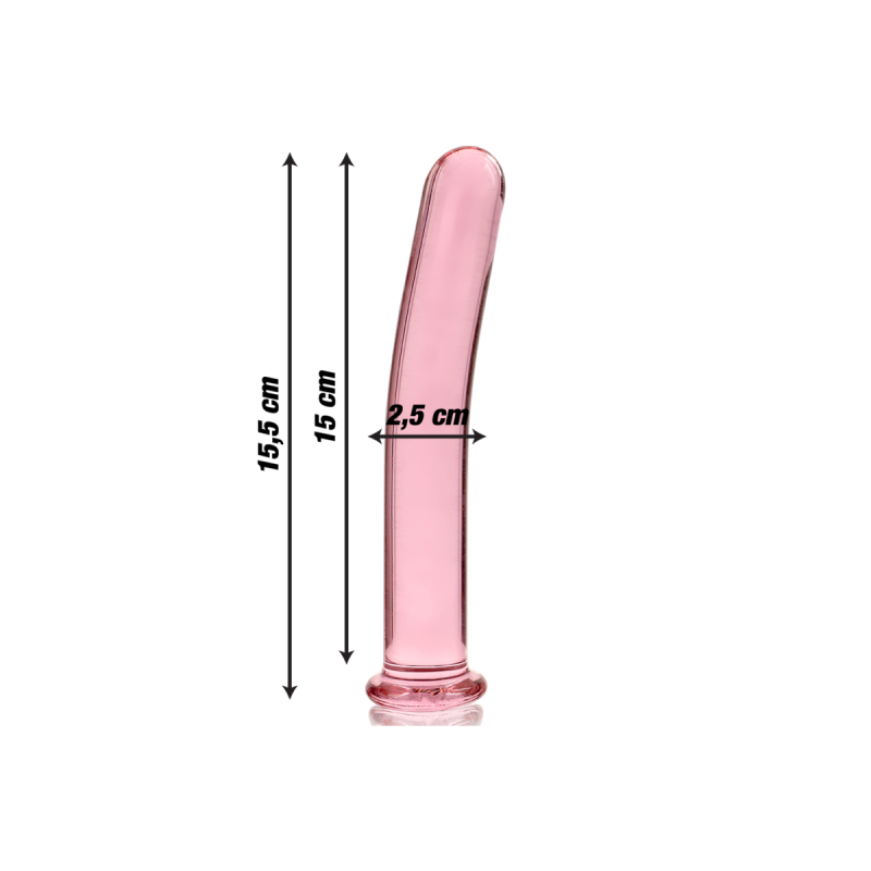 Nebula Series By Ibiza - Modèle 9 Gode En Verre Borosilicate Rose